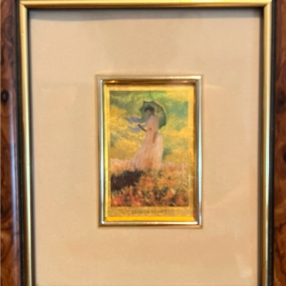 Claude Monet chromolithography gold 23 carats, limited edition - Picture 3 of 4